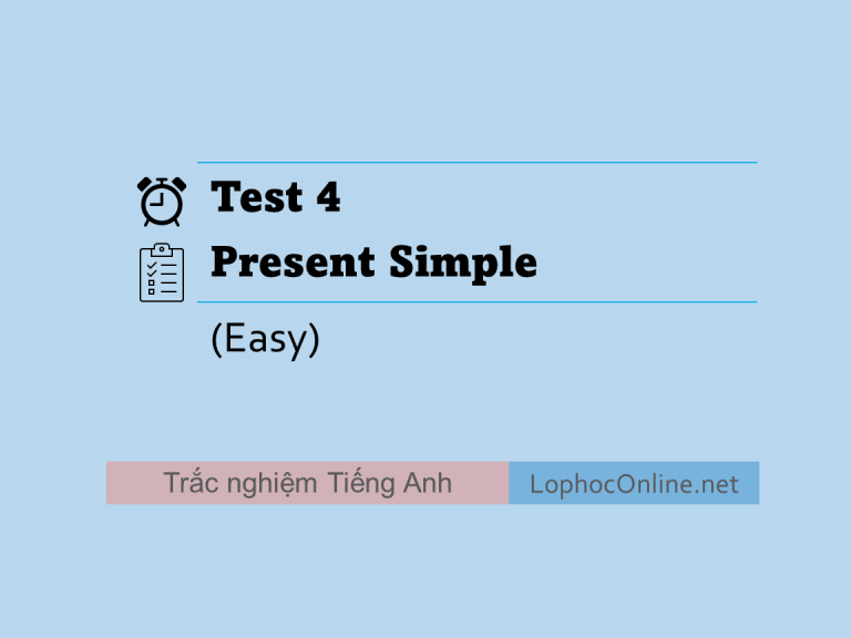 Test 4 - Present Simple (Easy)