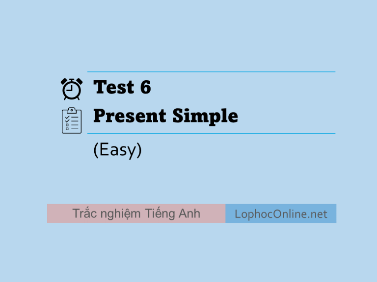 Test 6 - Present Simple (Easy)