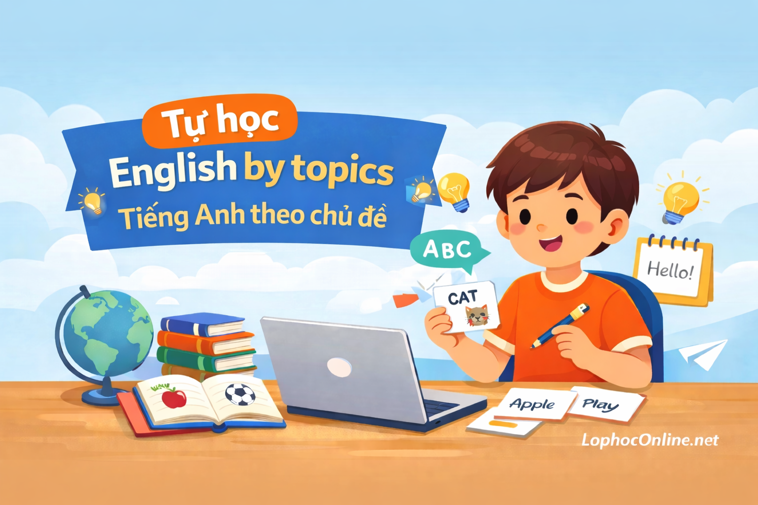 Tự Học Tiếng Anh theo chủ đề Từ Cơ Bản Đến Nâng Cao | Nhớ Lâu – Dùng Được